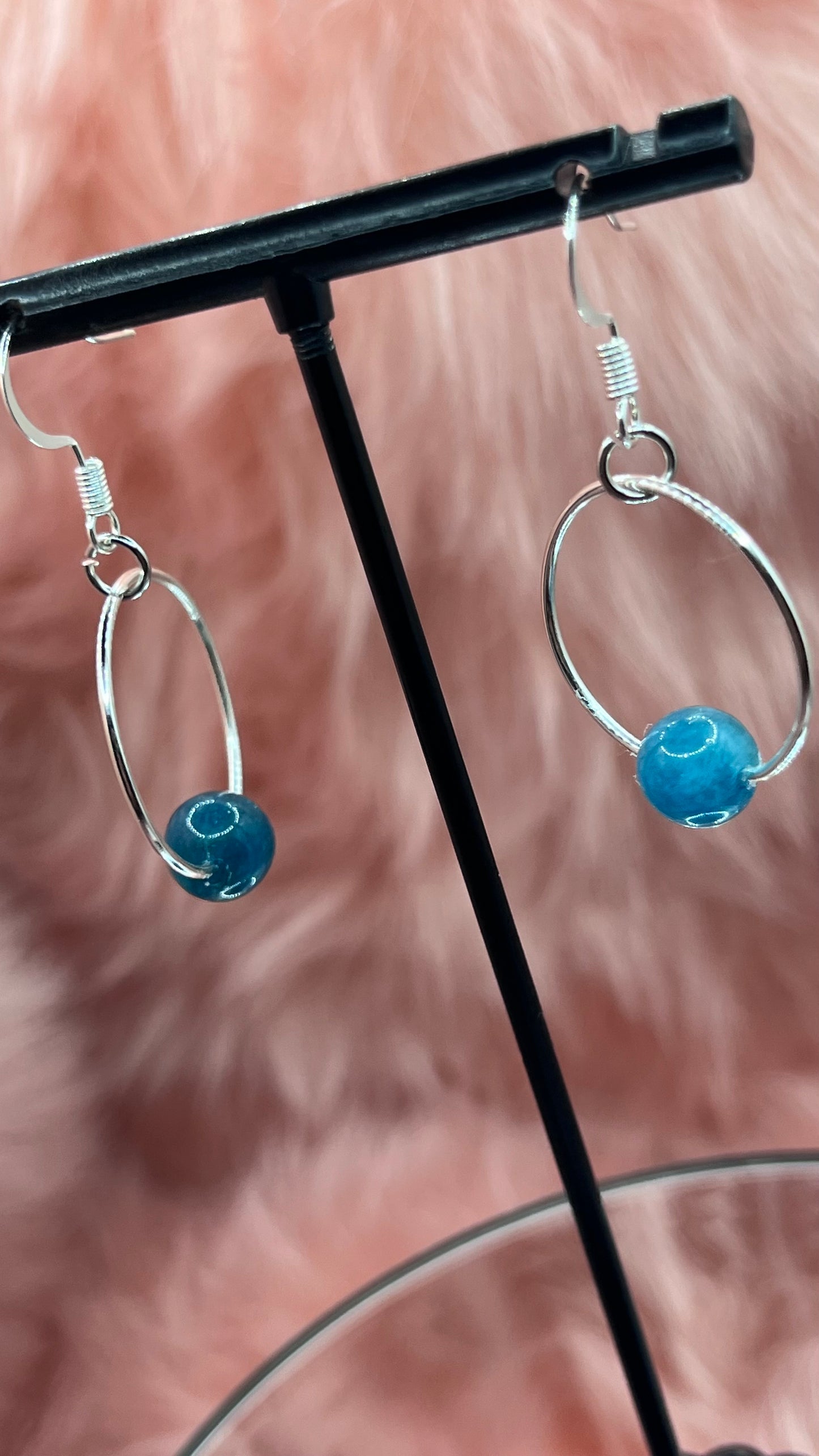 Blue Apatite Drop Earrings