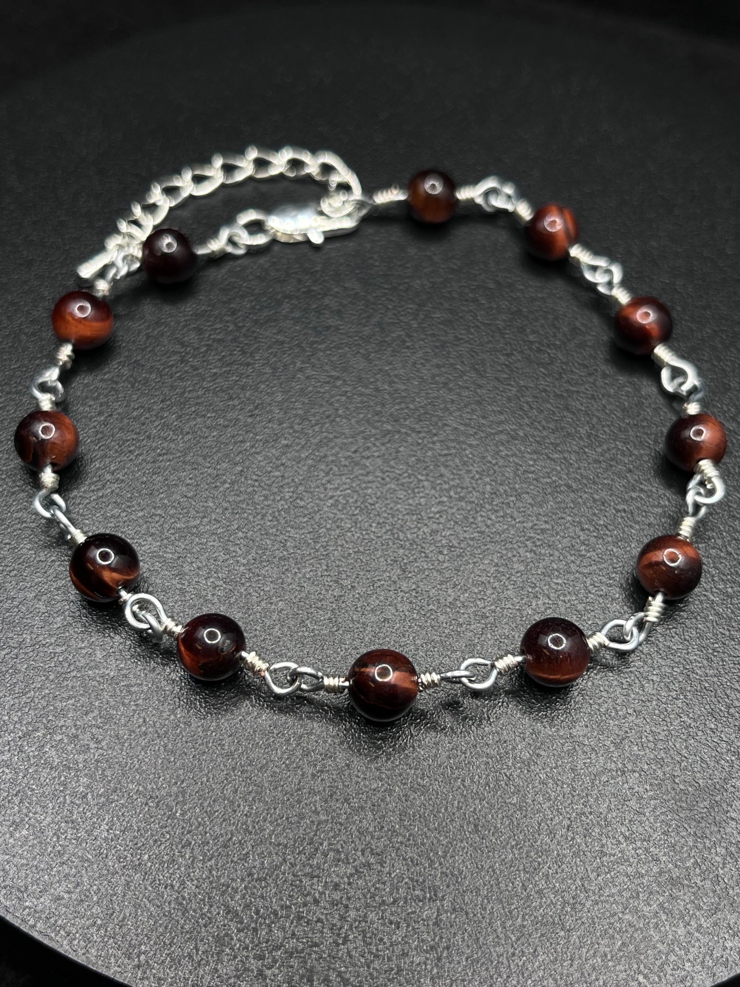 Tiger eye anklet