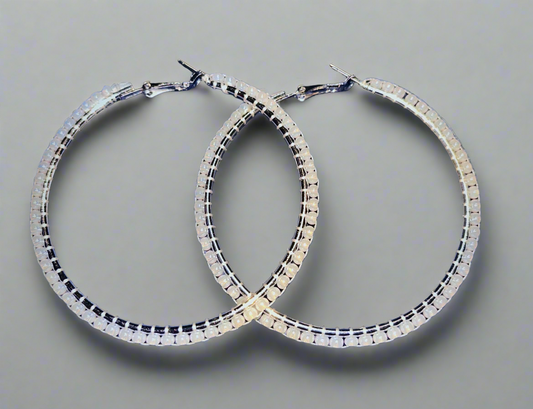 Glass beaded hoops