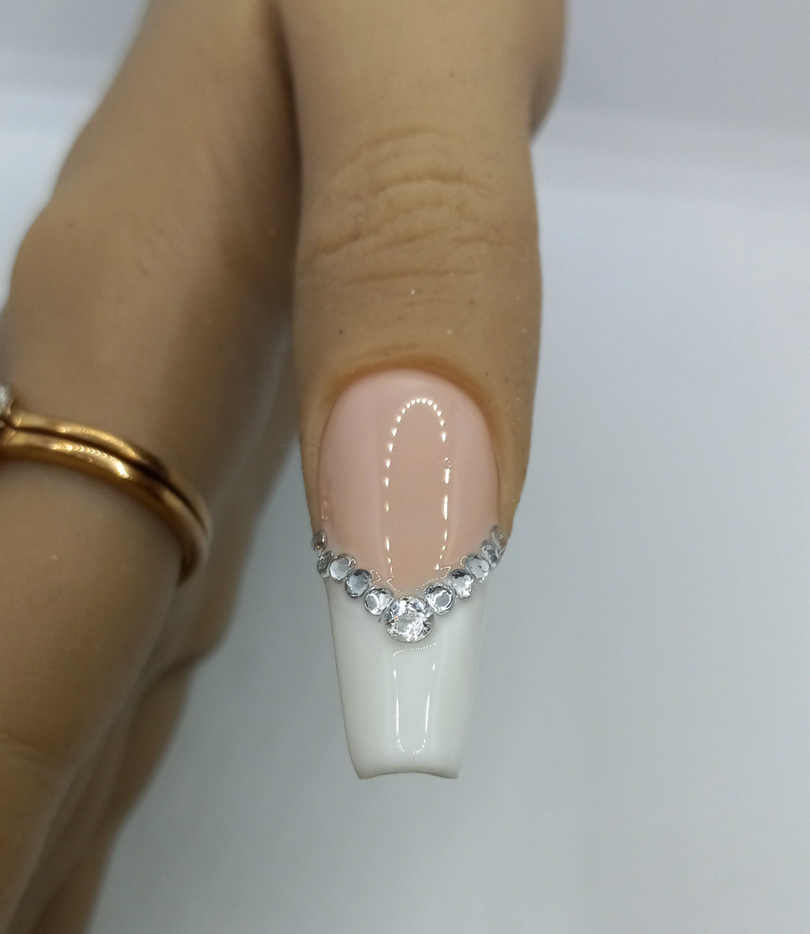 Fancy French Tip Nail Set