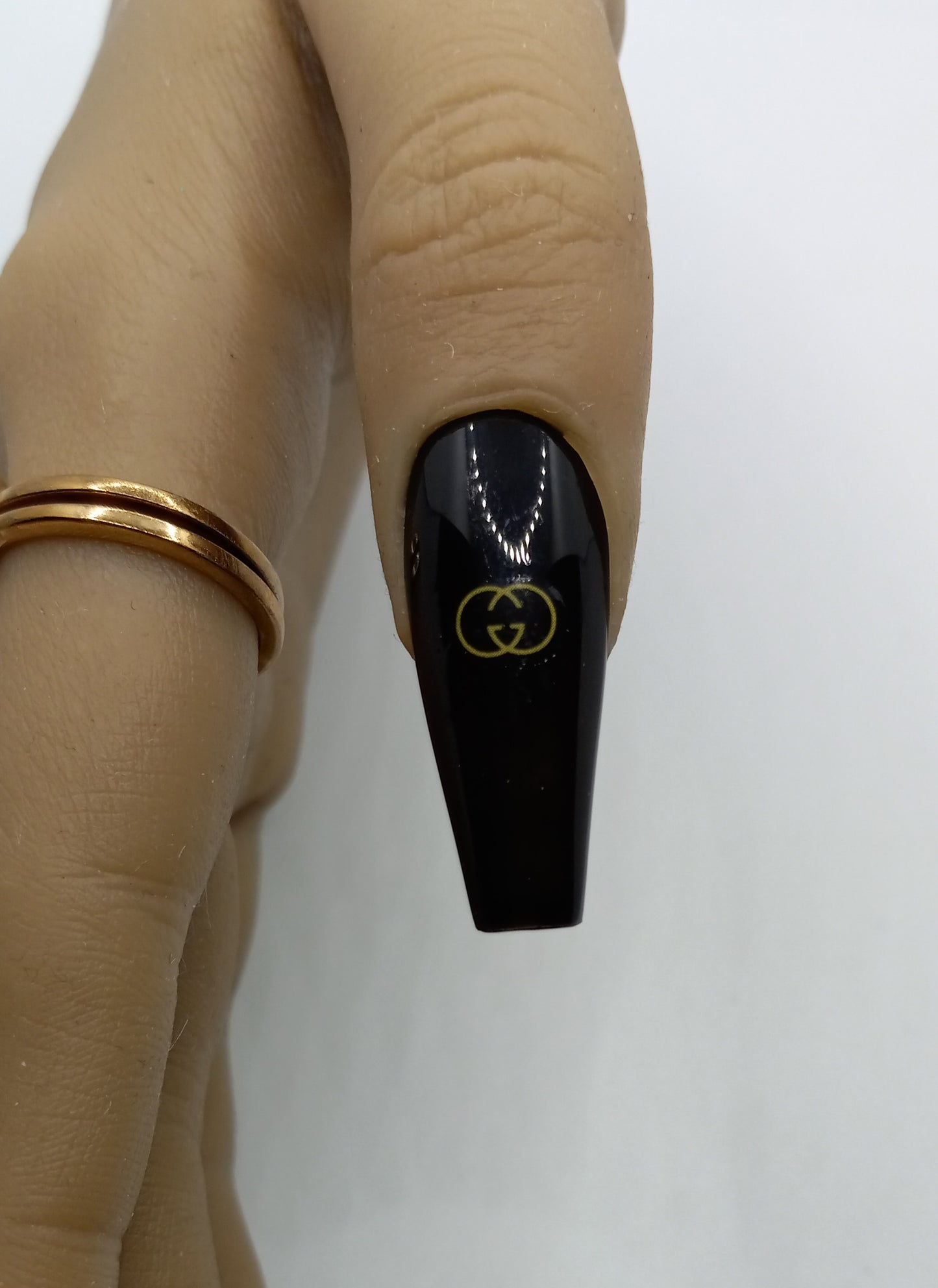 Elegant Black Nail Set